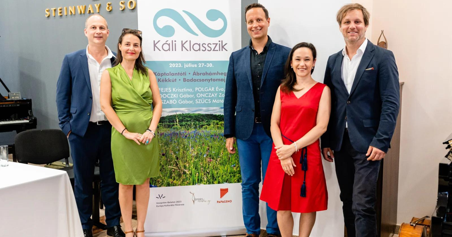 Káli Klasszik Fesztivál 2023 sajtótájékoztatón készült fotó.