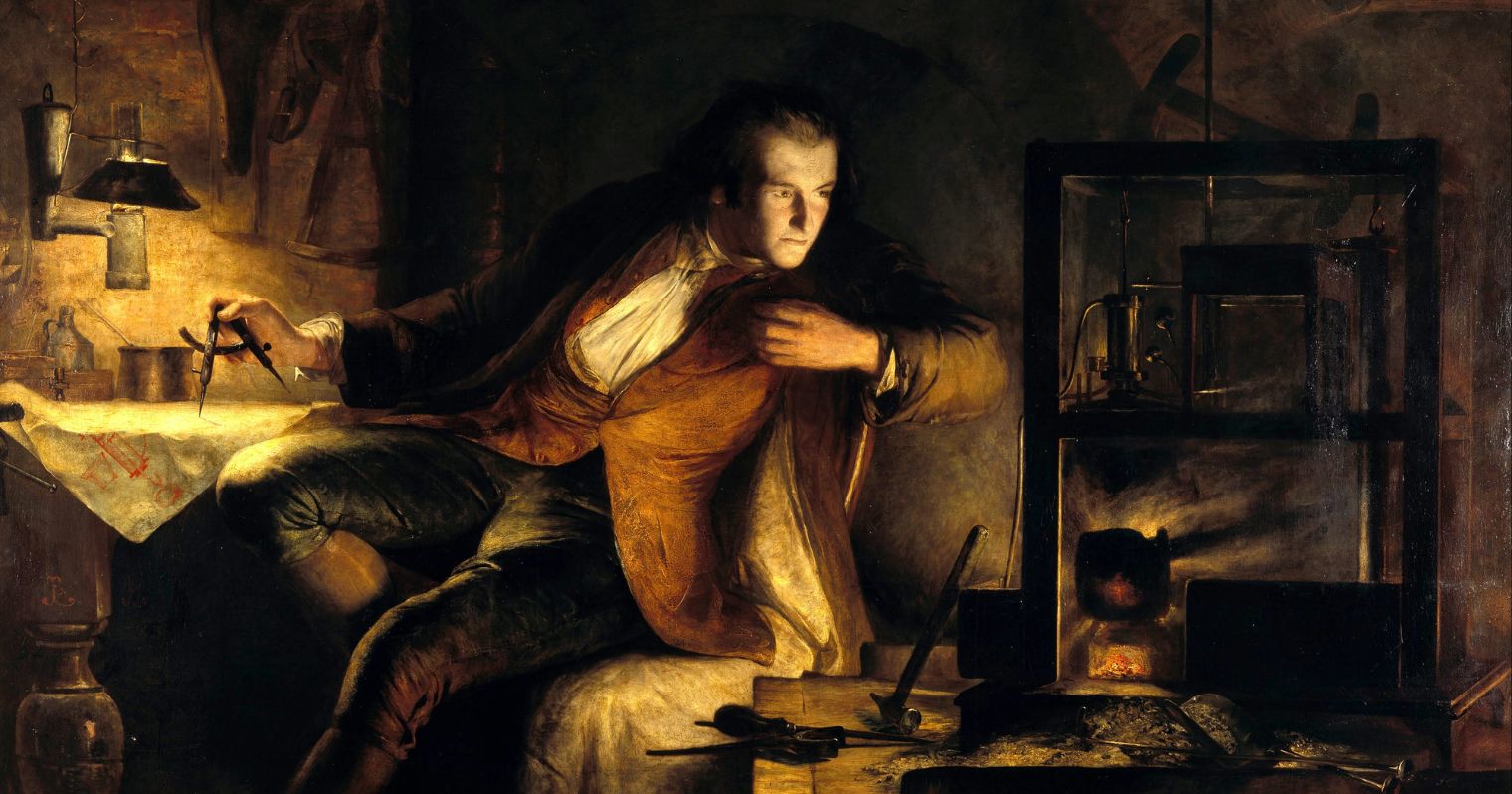 A képen James Watt, a gőzkondenzátor feltalálója látható.