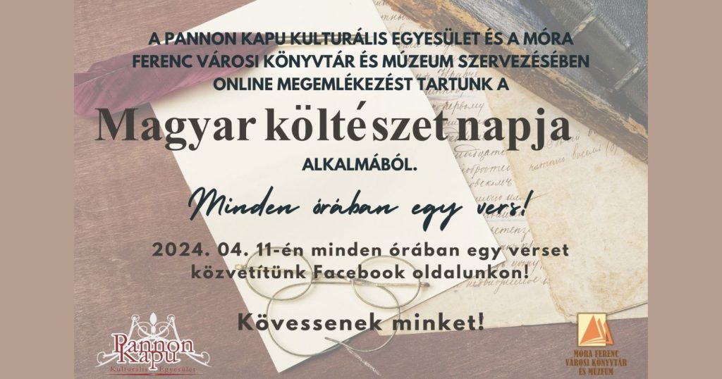 Magyar költészet napja program plakátja.
