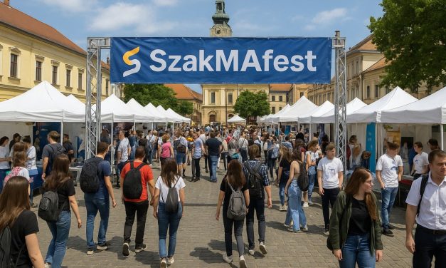 SzakMAfest 2025 fesztivál Nyíregyháza főterén – Pályaválasztás testközelből