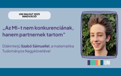 „Az MI-t nem konkurenciának, hanem partnernek tartom” – Diákinterjú Szabó Sámuellel, a matematika Tudományos Nagykövetével