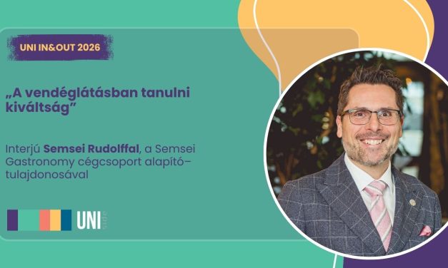 „A vendéglátásban tanulni kiváltság” – interjú Semsei Rudolffal