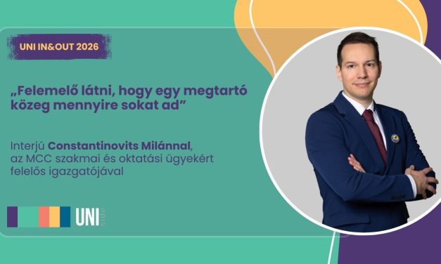 „Felemelő látni, hogy egy megtartó közeg mennyire sokat ad” – Interjú Constantinovits Milánnal
