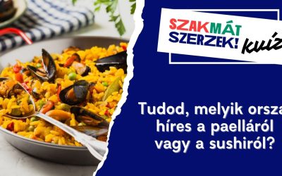 Tudod, melyik ország híres a paelláról vagy a sushi­ról? 