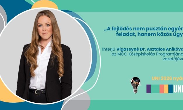 „A fejlődés nem pusztán egyéni feladat, hanem közös ügy” – interjú Vigassyné Asztalos Anikóval