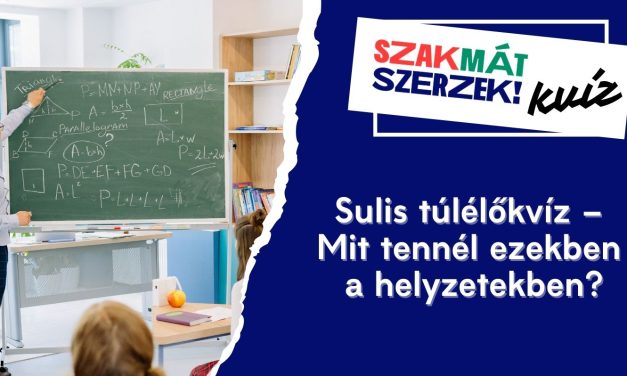 Sulis túlélőkvíz – Mit tennél ezekben a helyzetekben?