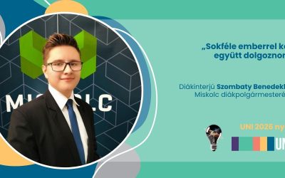 „Sokféle emberrel kell együtt dolgoznom” – diákinterjú Szombaty Benedekkel, Miskolc diákpolgármesterével