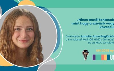 „Nincs annál fontosabb, mint hogy a szívünk vágyát kövessük” – diákinterjú a Dunakeszi Radnóti Miklós Gimnázium tanulójával