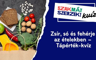 Zsír, só és fehérje az ételekben – Tápérték-kvíz