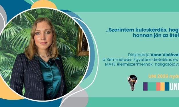 „Szerintem kulcskérdés, hogy honnan jön az étel” – Diákinterjú Vona Violával